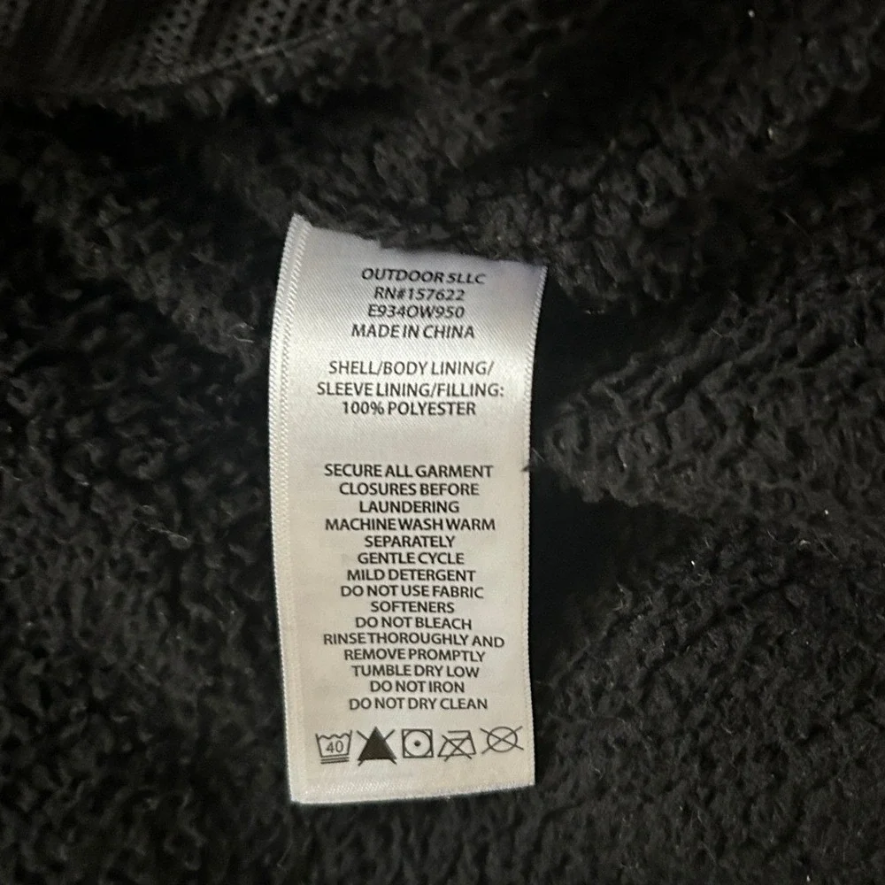 Eddie Bauer I‎ Kids Puffer Winter Hooded Jacket I Quilted Gray Black I Size M
